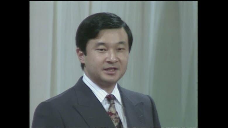 ウエルカムレセプションでお言葉を述べられる皇太子さま