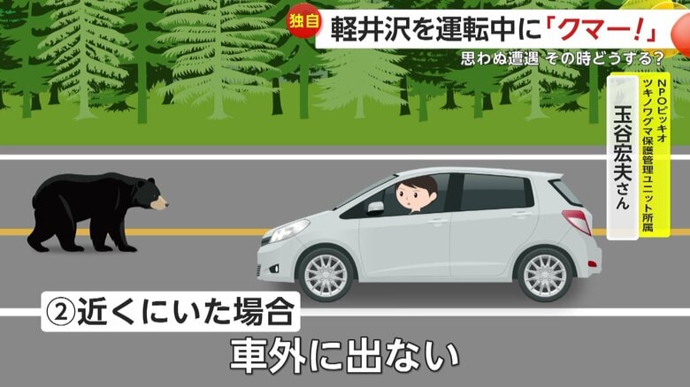 車外には出ることやエサをやることは絶対にダメ（イメージ）