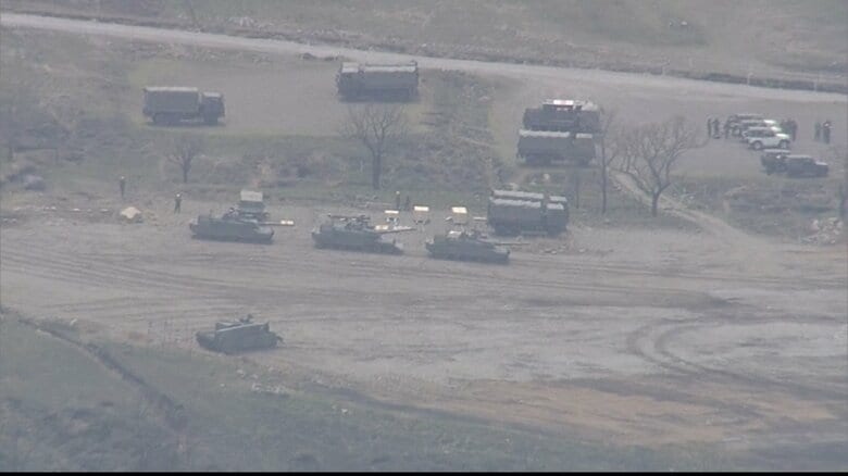 日出生台演習場　21日正午過ぎ