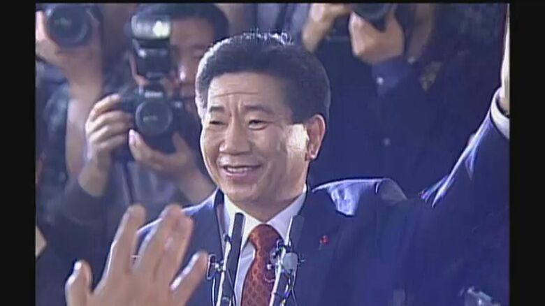 盧武鉉元大統領　候補一本化は前日に白紙となったが、その結果陣営の機運が高まり当選へ結びついた