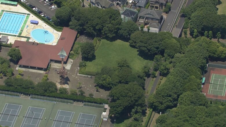 小中高生ら15人がハチに刺された現場周辺（茨城・つくば市）