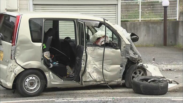 事故車両（2014年5月　長野県中野市）