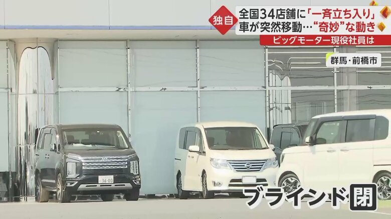 ブラインドも閉められた