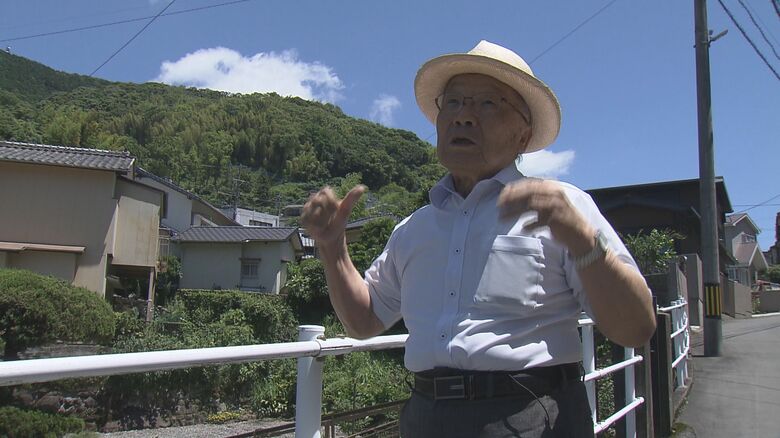 平和への誓いを読み上げた被爆者・三瀬清一朗さん