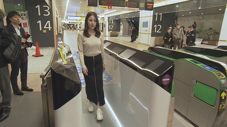 ウォークスルー改札（新潟市）