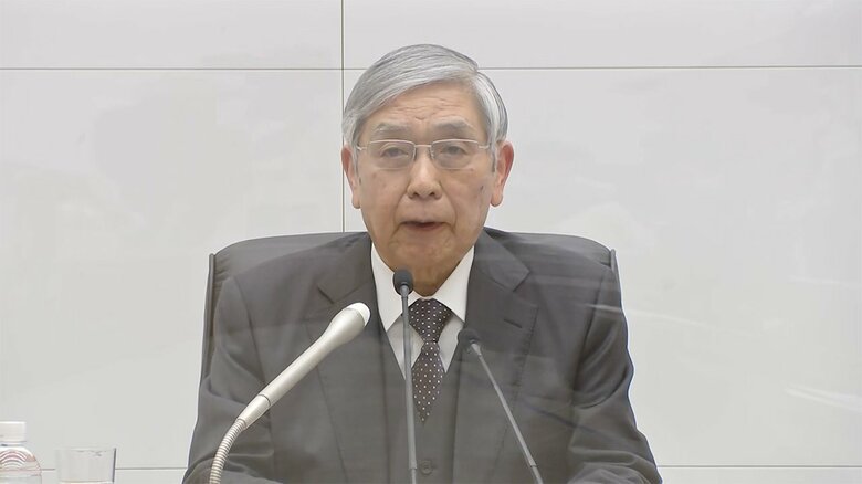 金融政策決定会合の後、記者会見に臨む日銀･黒田総裁（去年12月20日）