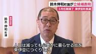 東伊豆町長選　鈴木伸和 町議が立候補を表明　3月に任期満了