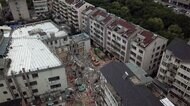 中国ホテル倒壊 17人死亡 行方不明者の捜索終了