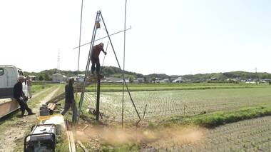 水なくて「井戸を掘る」　施設ケーブル切断・盗難で田んぼカラカラ　キャンプ場でも蛇口…