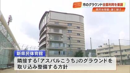新県民体育館、県がグラウンド“全面使用”の最終案を提示　桑名市長 12月議会で説明【高知】