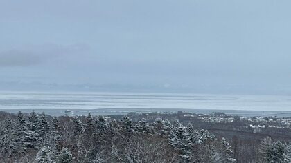 寒波の影響か…流氷が平年よリ早く接岸_北海道網走市で正午すぎに「流氷接岸初日」を観測_海が真っ白な流氷に覆いつくされる＜北海道網走市＞