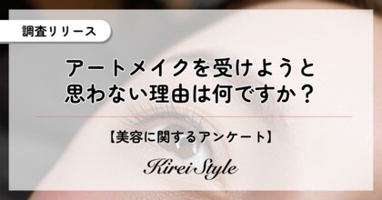 20代では美容への関心度が二極化か?アートメイクを”受けたくない”理由に関する調査実施!
