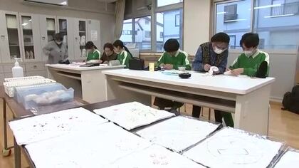 震災被災者が盛岡市の中学校で体験伝える　「復興ぞうきん」で交流　東日本大震災　岩手県