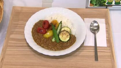ブランド豚や宮城県産野菜をふんだんに　すべて県産食材で作るキーマカレーのレシピが完成