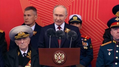 プーチン氏「勝利は我々のもの」　ロシア戦勝パレードで欧米に対抗姿勢　北朝鮮兵士が初参列も式典の規模は大幅縮小　軍事車両も見られず
