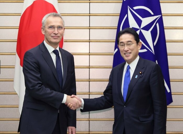 2023年1月、NATO(北大西洋条約機構)のストルテンベルグ事務総長と会談した岸田首相(首相官邸HPより)