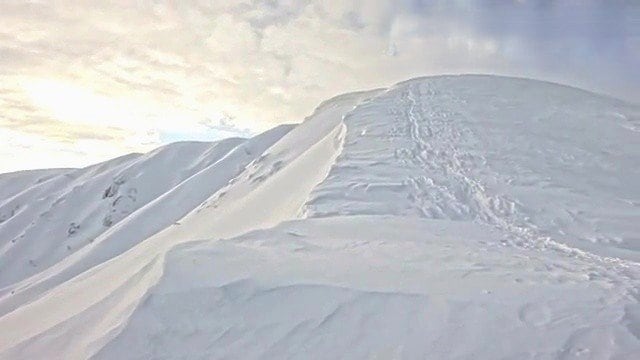 荒島岳の山頂付近（2025年1月撮影）