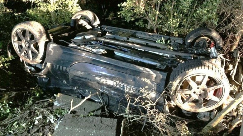 遺体は死後数日が経過…雑木林に裏返った車　中から死亡した男性1人を発見　福井県警が事故と事件の両面で捜査｜FNNプライムオンライン