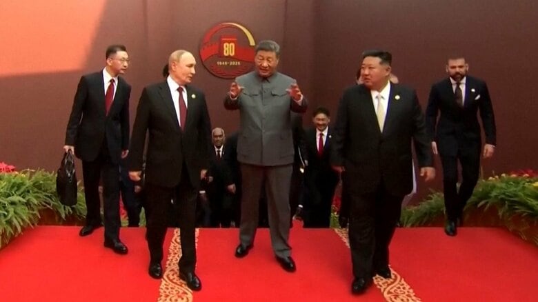 「プーチン氏と金正恩氏によろしく」トランプ大統領が中国・習主席に皮肉交じりのメッセージ　軍事パレードで3首脳が集結に｜FNNプライムオンライン