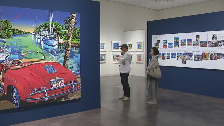 山下達郎さんのレコードジャケットにも…イラストレーター・鈴木英人さんの作品展 未公開を含む原画など約300点｜FNNプライムオンライン