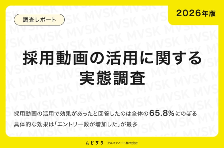 【2026版】採用動画の活用に関する実態調査｜今後の注目は企業ブランディング動画