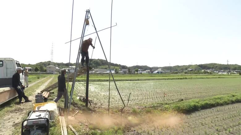 水なくて「井戸を掘る」 施設ケーブル切断・盗難で田んぼカラカラ キャンプ場でも蛇口など盗まれる 千葉・新潟|FNNプライムオンライン