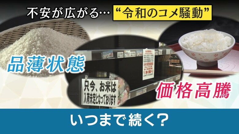 『令和のコメ騒動』の対策は「必要な分だけ買いましょう」　経済の専門家は「コロナ禍のトイレットペーパー不足と似ている」｜FNNプライムオンライン