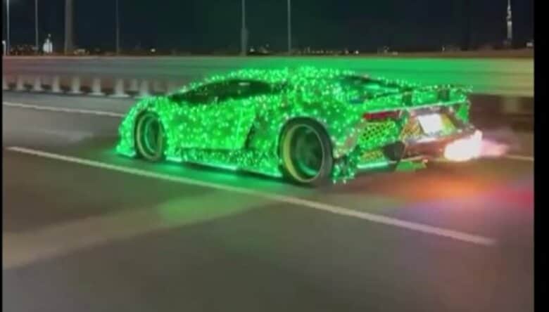 ド派手な電飾で火を噴く「ランボルギーニ」違法改造の高級車を不正に車検通させたか…カスタムショップ社長ら6人の男を逮捕｜FNNプライムオンライン
