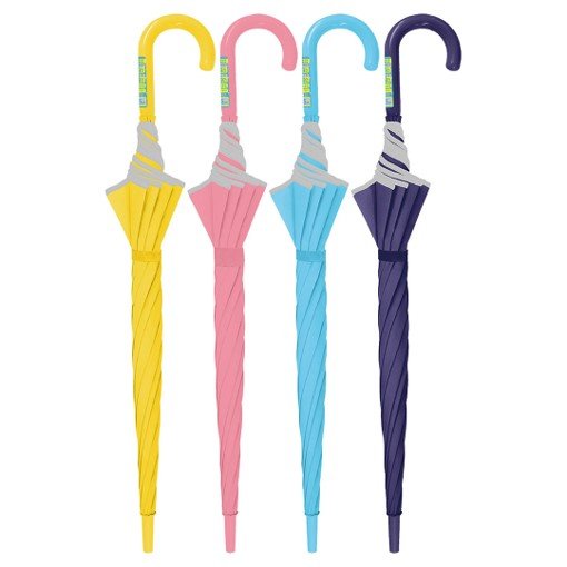 無地は全4色、フチには反射素材付き（提供：株式会社ハシモト）