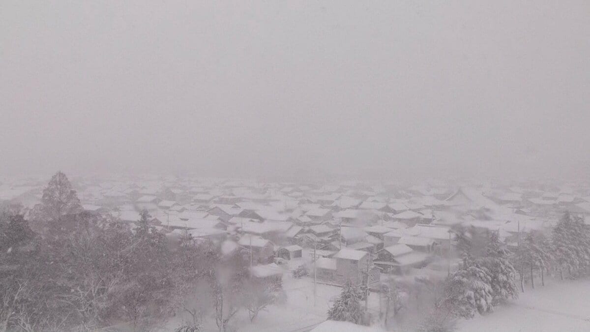 最強・最長寒波で彦根と金沢に「顕著な大雪」情報 6時間で20～25センチ