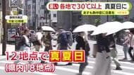 各地で今シーズン一番の暑さ　18ある観測地点のうち12地点で真夏日　8地点が5月の観測史上最も暑い日に　30日も気温上昇