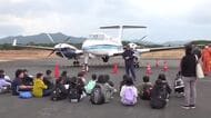 空の玄関口の舞台裏を学ぶ 福江空港で小学生が見学会 空の仕事に興味を持ってと関係機関が企画