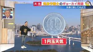 「1円玉天気」「へそ天」の意味は?“お天気業界用語”を天達気象予報士が解説