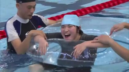 「障害児も障害者も使えると知ってほしい」パーソルアクアパーク宮崎でプール体験