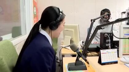 高校生がＤＪに　ラジオ番組収録　市内の不動産会社が企画　岩手県奥州市
