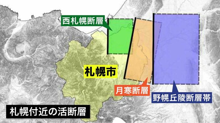 札幌付近の活断層