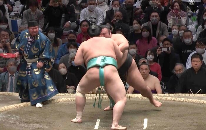 11日目琴ノ若に負けた貴景勝