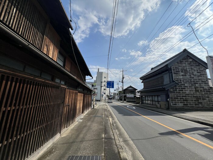 那珂川右岸の旧宿場町