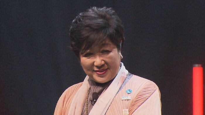 小池都知事(東京ビッグサイト)