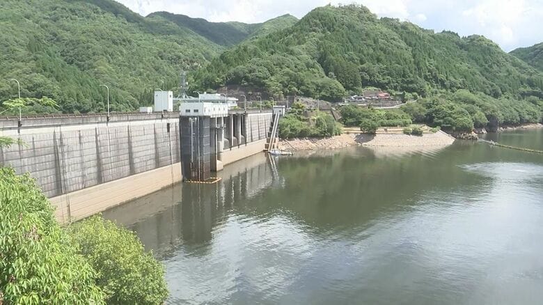 【速報】山国川で8年ぶりに取水制限　耶馬溪ダム貯水率40%下回る　梅雨明け以降の雨不足で　大分｜FNNプライムオンライン