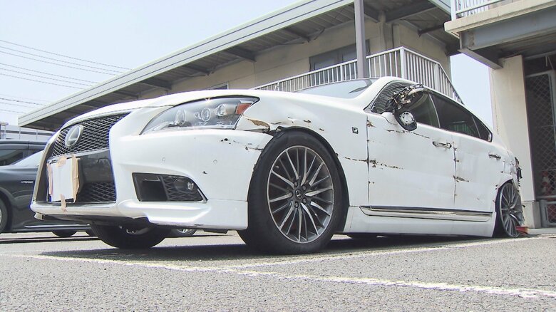 九州道で無車検の車を“飲酒運転”か　「ボロボロの車が止まっている」通報で発覚　衝突事故起こしバンパー落として逃走　49歳男を逮捕　福岡｜FNNプライムオンライン