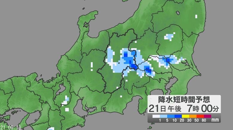 関東甲信地方では「警報級の大雨」の可能性　大気の状態が非常に不安定　24時間予想降水量は関東地方北部・甲信地方80ミリ、関東地方南部60ミリ（2日午前6時まで 多い所で）｜FNNプライムオンライン