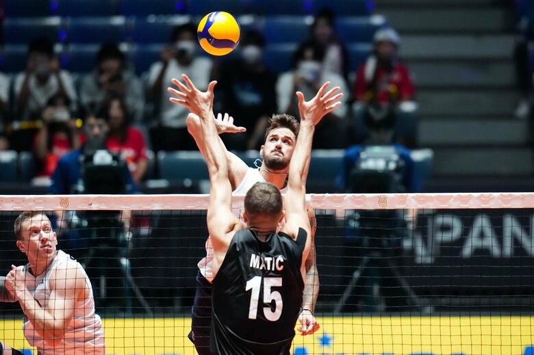 ミドルブロッカーのマディッチ(写真:©️FIVB)