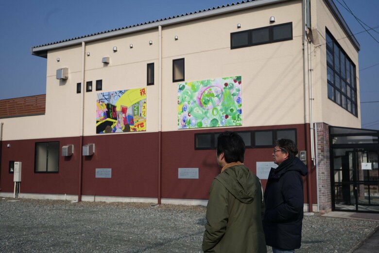 壁画アートのテーマは町の記憶と創りたい町の姿だ