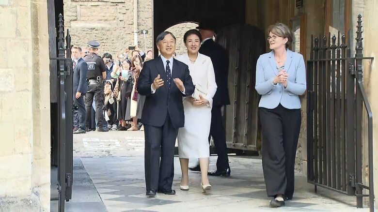 28日（日本時間29日）マートンカレッジを訪問された両陛下