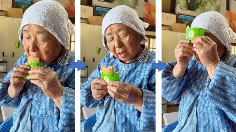 感想をこぼしながら完食「ごちそうさま」