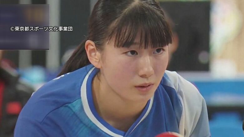女子団体・中国戦の山田選手
