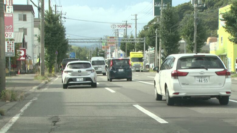 クマが目撃された現場（札幌市南区南37条西10丁目付近）