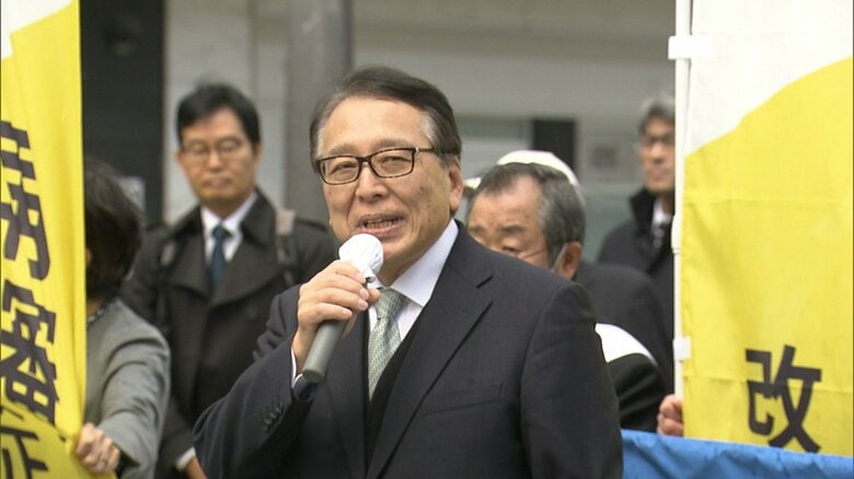 街頭で再審法改正を訴える村山浩昭