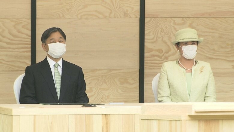両陛下は、オンラインで全国植樹祭に出席された(5月）